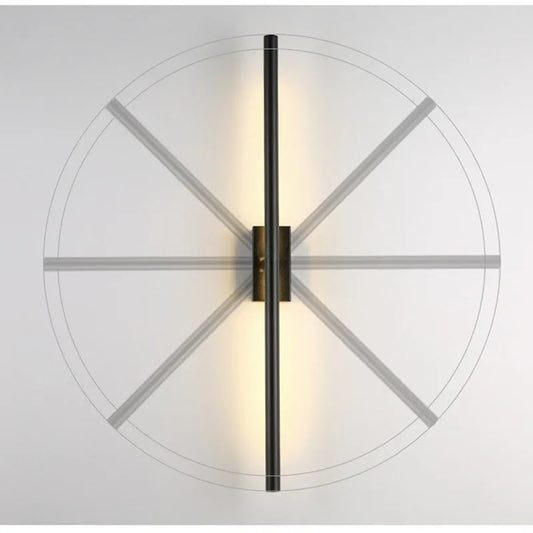 DecorBites™ Linear Metal Tubes LED Wall Light Gold for Modern Living Room & Bathroom Mirrors