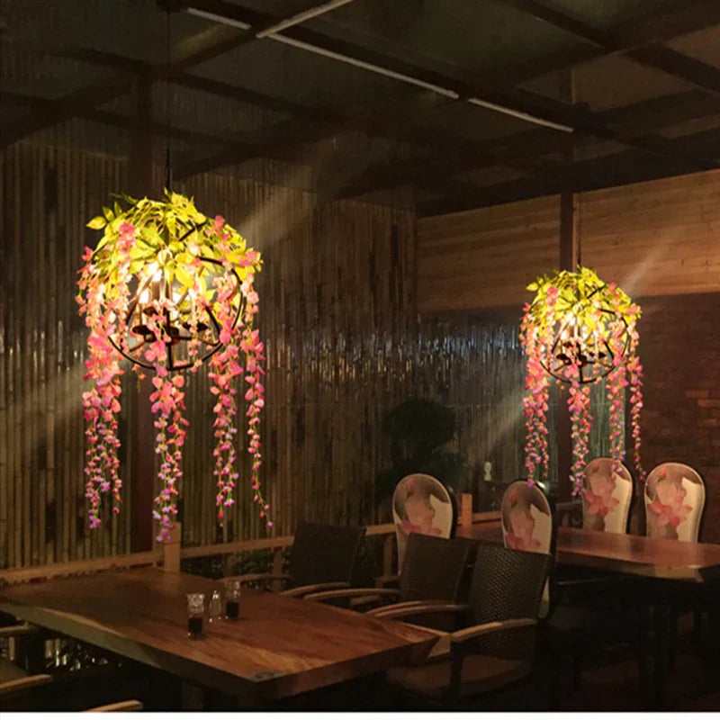 DecorBites™ Green Plant Lighting Chandelier for Dining, Kitchen, Living Room
