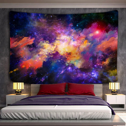 DecorBites™ Galaxy Psychedelic Space Tapestry Hanging for High-Quality Boho Decor