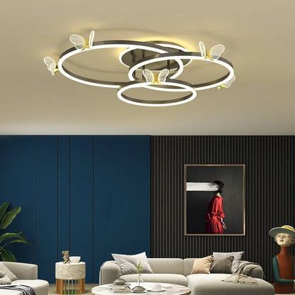 DecorBites™ Luxe Butterfly LED Ceiling Lamp: Modern, Bright & Elegant Atmosphere