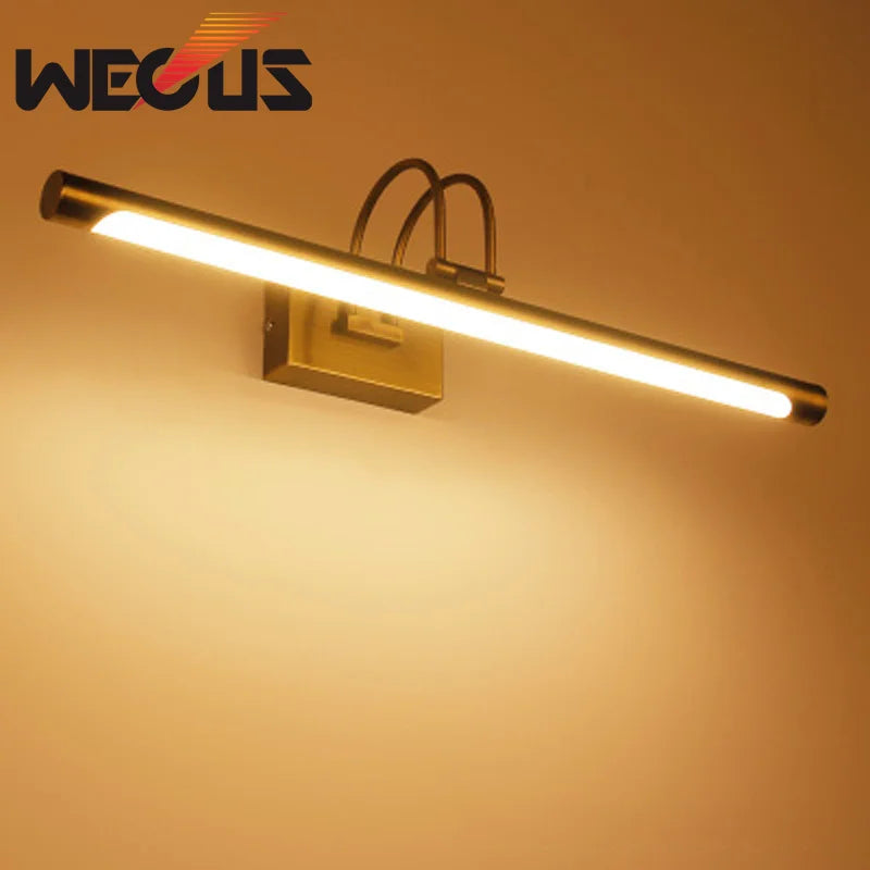 DecorBites™ Brushed Bronze Led Bathroom Vanity Light for Over Mirror Cabinet