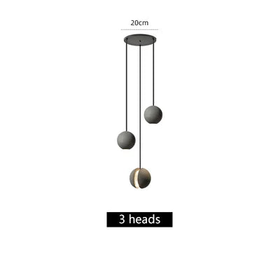 DecorBites™ Industrial Moon Cement Pendant Light for Kitchen, Bar, and Bedside