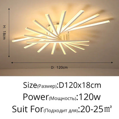 DecorBites™ LED Ceiling Chandelier Indoor Lighting Living Room Bedroom Hall Aisle Lustre Fixture