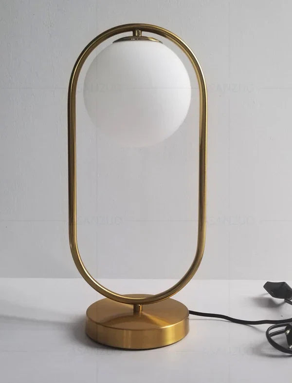 DecorBites™ Glass Ball LED Desk Lamp Nordic Design for Bedroom Living Room Reading