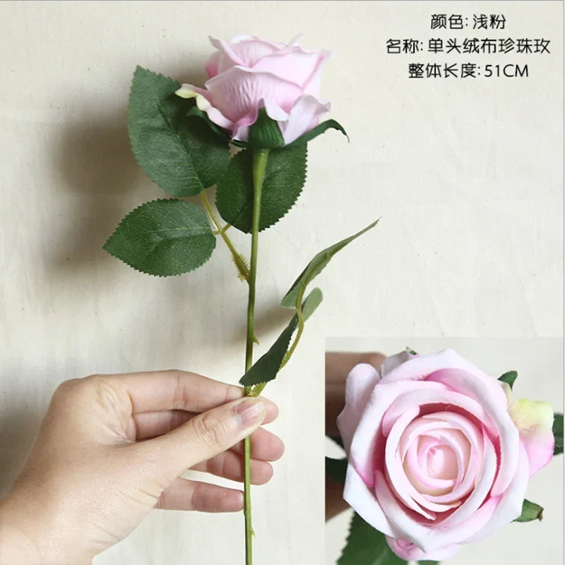 DecorBites™ Dried Roses Artificial Flowers for Home Decor and Weddings