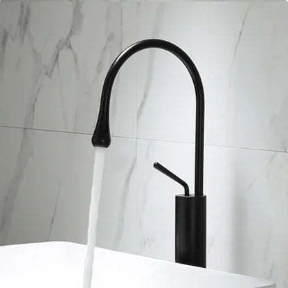DecorBites™ Gun Grey Brass Basin Faucet Hot Cold Kitchen Sink Water Crane Swivel