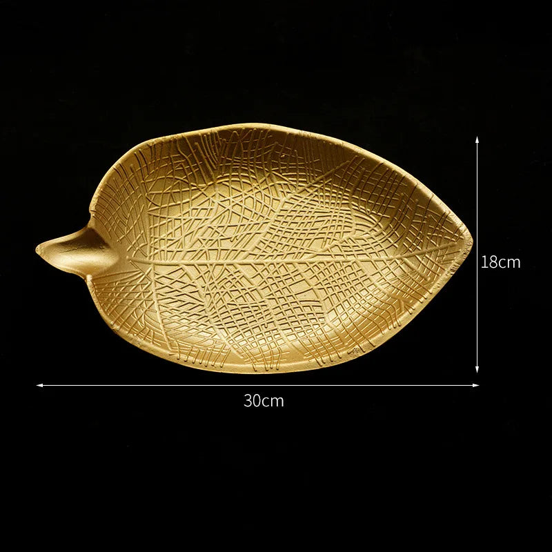 Gold Leaf Decorative Tray