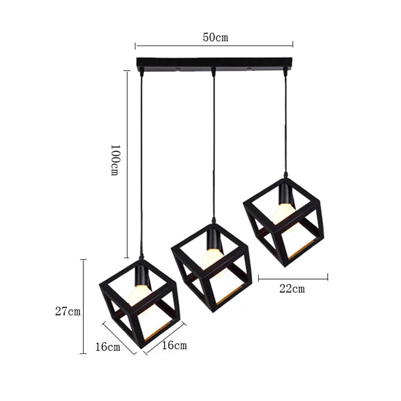 Black Minimalist Pendant Light Nordic Round Design