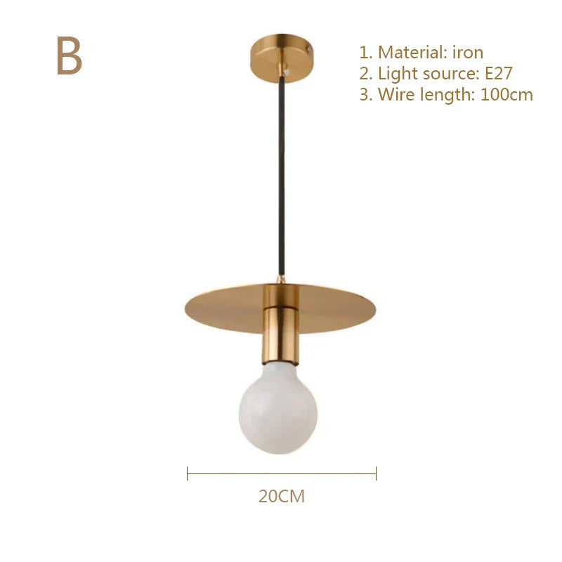 Gold LED Chandelier For Bedroom Or Study