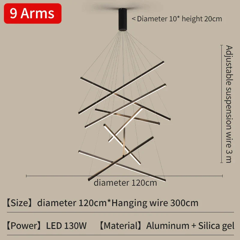 LED Ladder Pendant Light