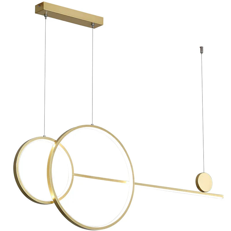 Brass Ring Chandelier