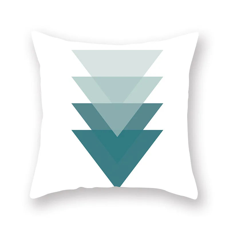 Green Geometric Pillowcase