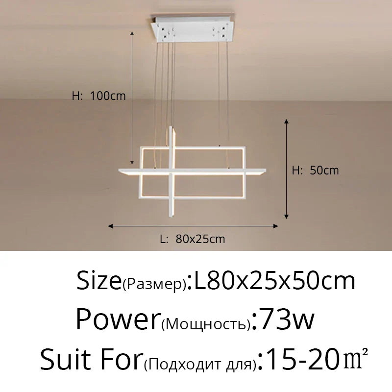 DecorBites™ Geometric Aluminum Pendant Lights for Living Bedroom Restaurant Dining Kitchen Home Décor