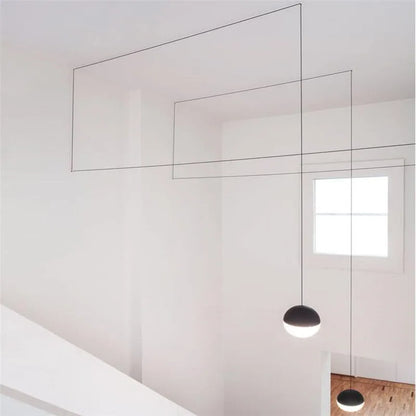 DecorBites™ Geometric Glass Ball LED Pendant Chandelier Ceiling Lamp for Living Dining Bedroom