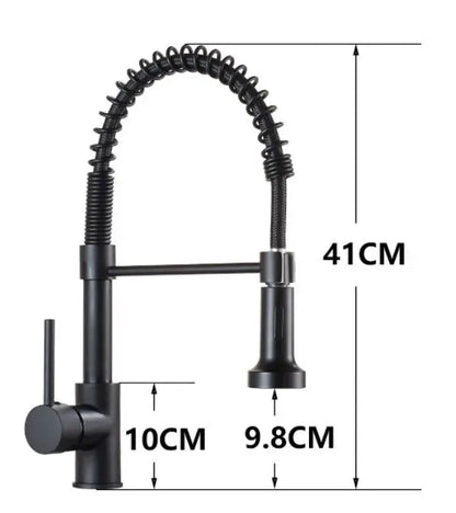 DecorBites™ Kitchen Faucet: Nickel Sink Mixer, Chrome Vanity Tap, Rotating Faucet for Modern Homes