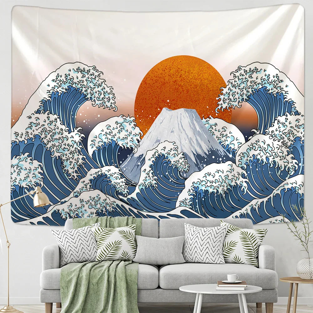 Boho Sun Wave Tapestry