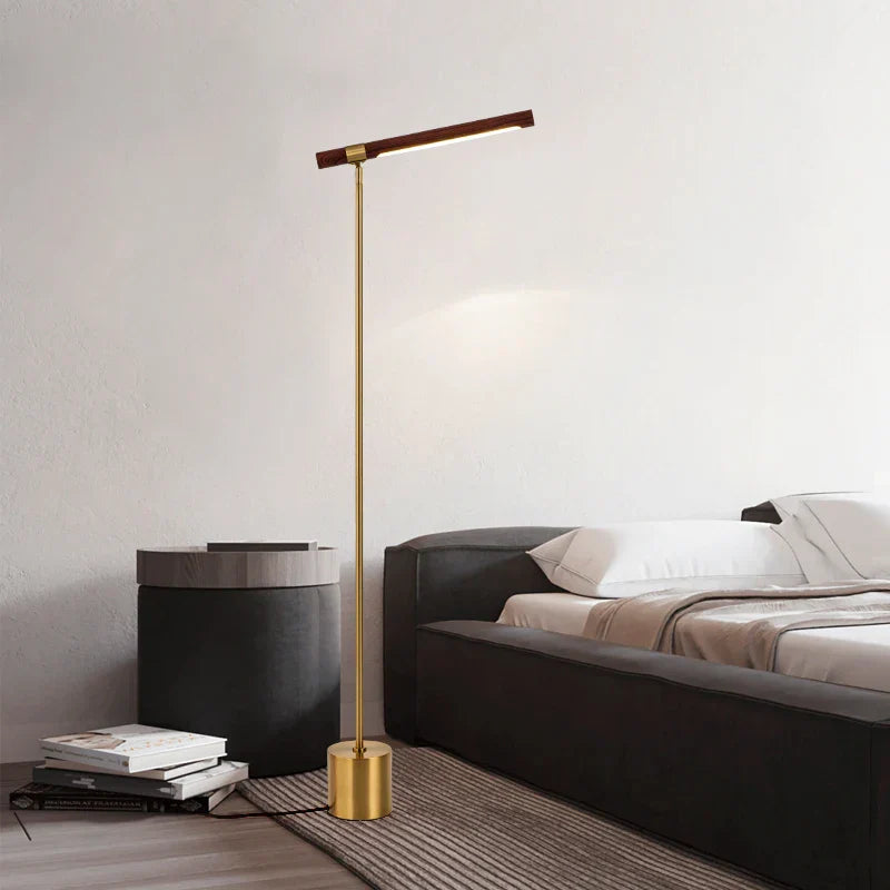 Wood Vertical Floor Lamp
