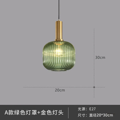 DecorBites™ Glass Pendant Lights: Nordic Style Bedroom Kitchen Hanging Lamp