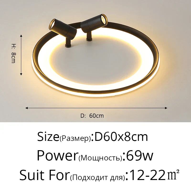 Gold LED Indoor Chandelier 60cm Showroom Style