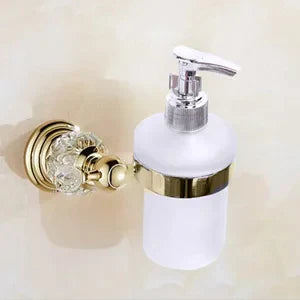 Gold Crystal Bath Set