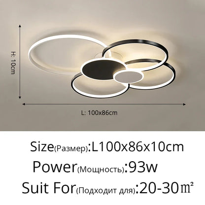 DecorBites™ LED Ceiling Chandelier Light for Living Room Bedroom Dining Hall Indoor Lighting Fixtures