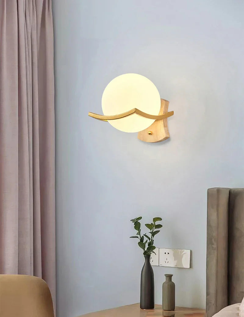 Wood Minimalist Wall Lamp