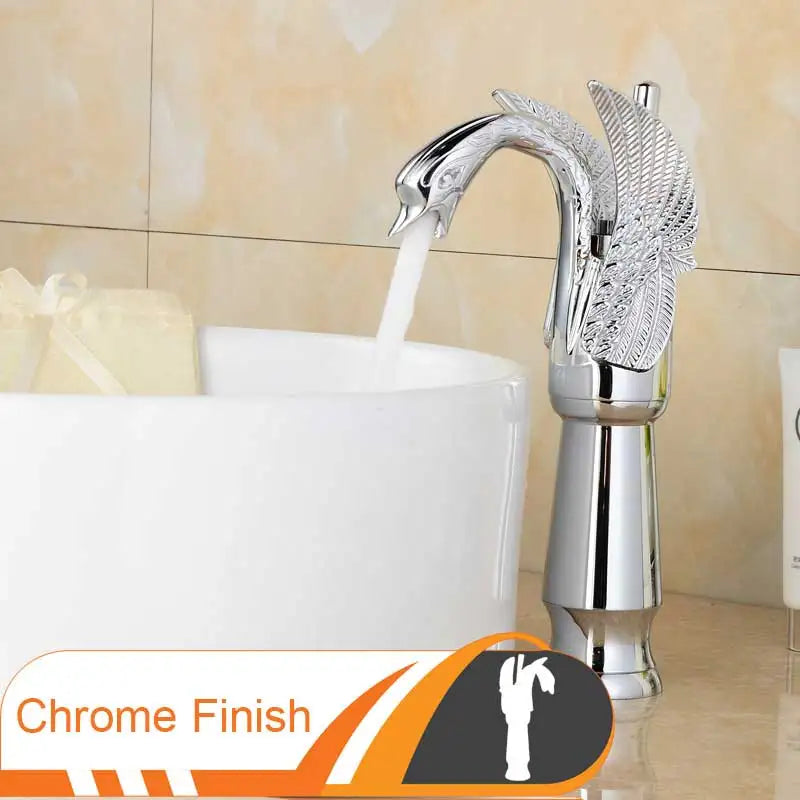 Gold Single Handle Faucet Deck Mount Design