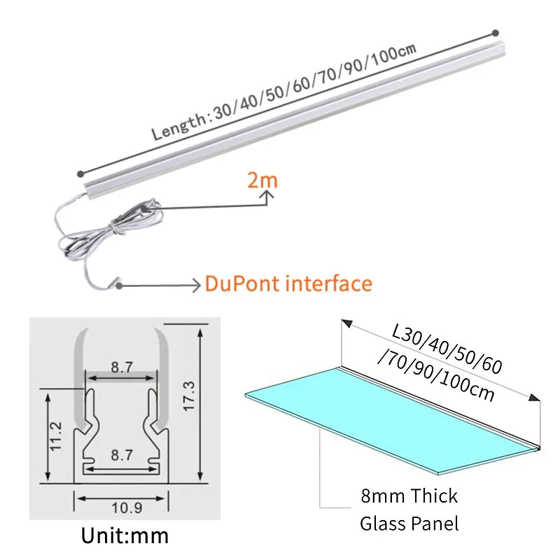 Aluminum Cabinet Bar Light