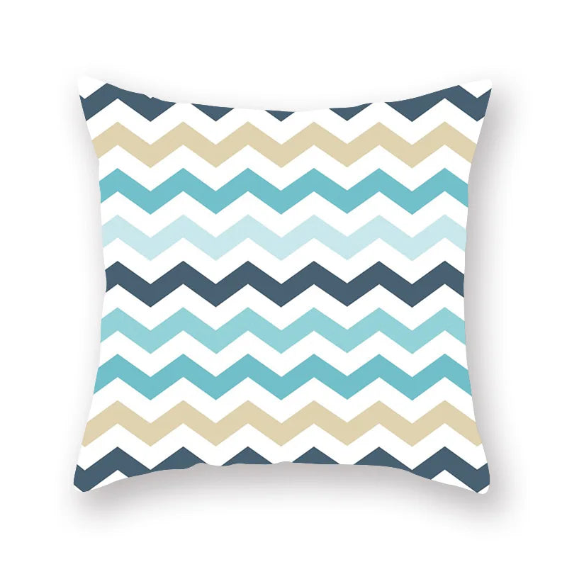 Green Geometric Pillowcase