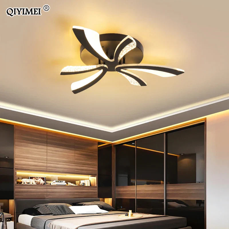 White Black LED Chandelier