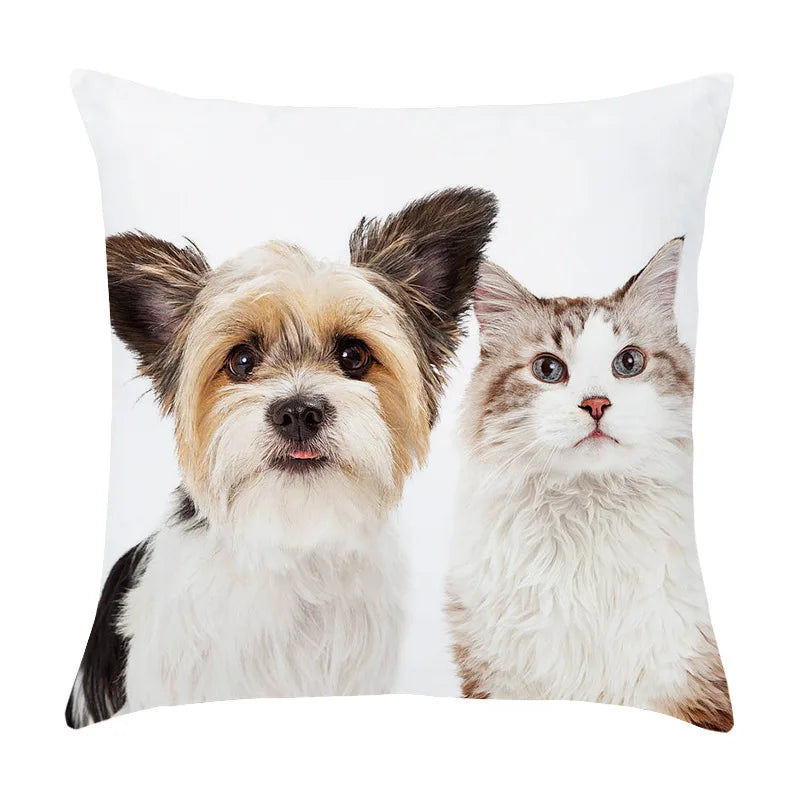 DecorBites™ Co-Pattern Series Peach Skin Pillowcase - 45X45CM - Custom Bedside & Sofa Pillowcase