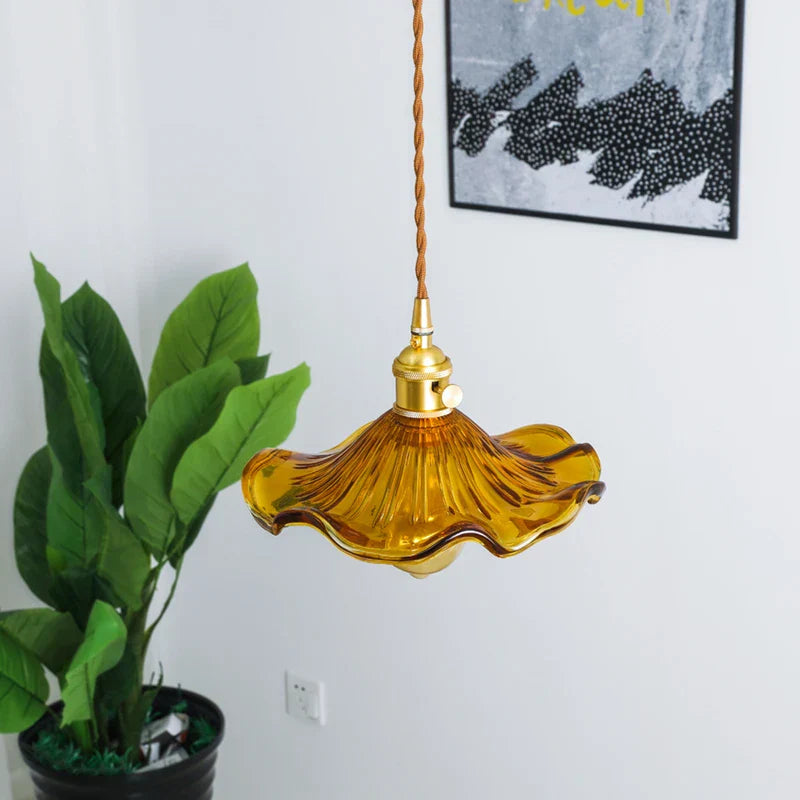 Modern Green Glass Pendant