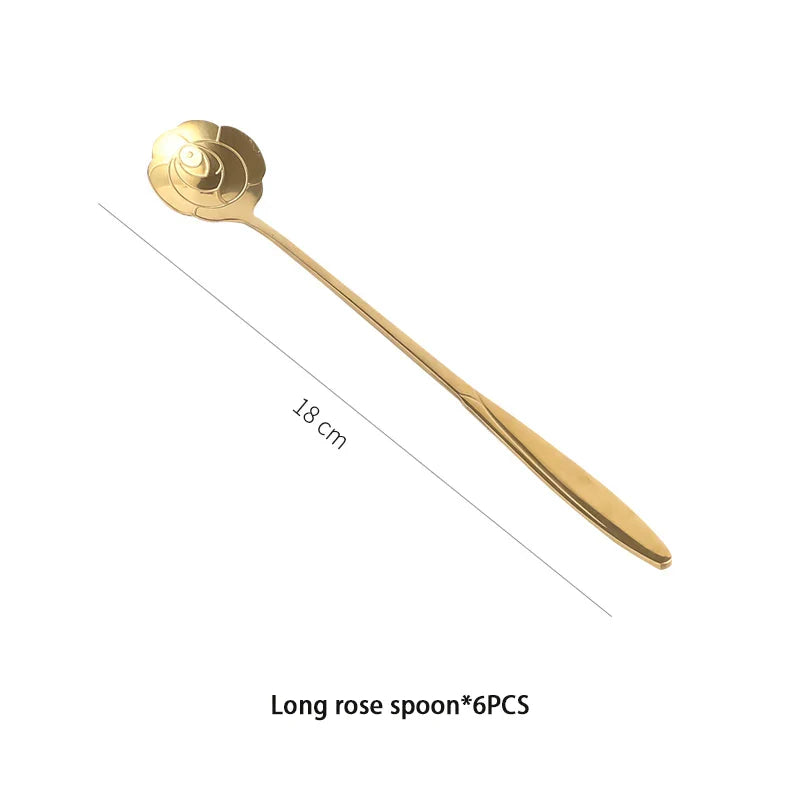 Gold Stainless Teaspoon Set