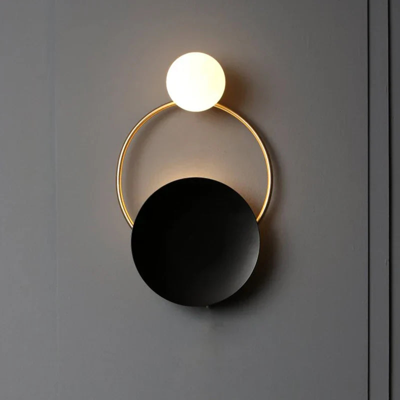 Metal Ring Sconce Light