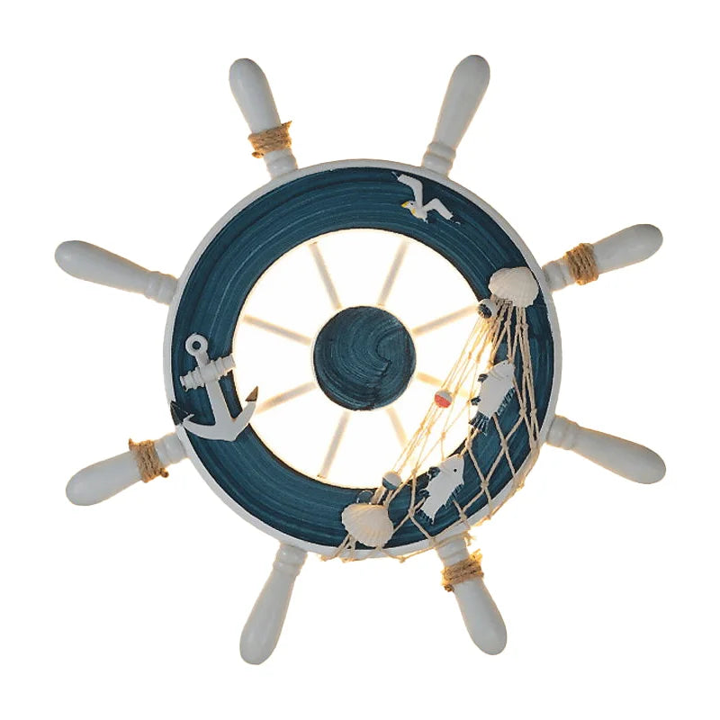 DecorBites™ Kids LED Ship Rudder Wall Light - Mediterranean Decor Ocean Theme