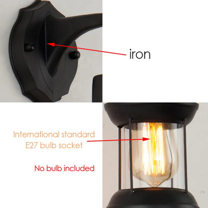 DecorBites™ Industrial Glass Wall Lamp for Bar Cafe Bedroom Home Design