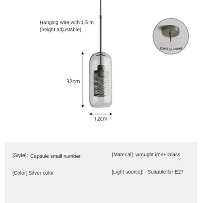 DecorBites™ Glass Ball LED Pendant Lamp for Modern Nordic Bedroom Kitchen Living Room Lighting