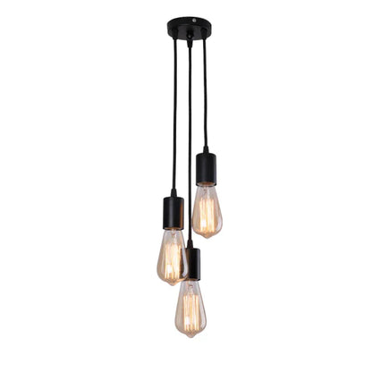 DecorBites™ 3-Head LED Pendant Lamp Industrial Ceiling E27 Retro Hanging Light