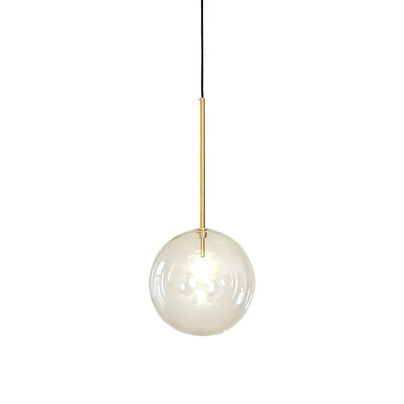 Gold Glass Ball Kitchen Pendant