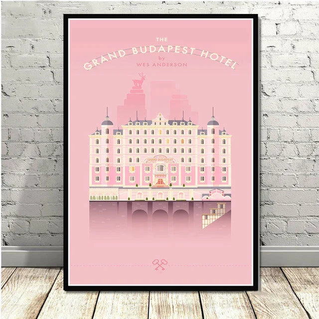 DecorBites™ Grand Budapest Hotel Minimalist Wall Poster for Stylish Home Decor