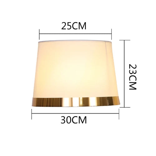 Gold Edge Cloth Lampshade