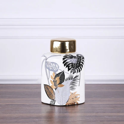 DecorBites™ Country Ceramic Vase: Floral Home Decor Jar for Living Room & Dining Table