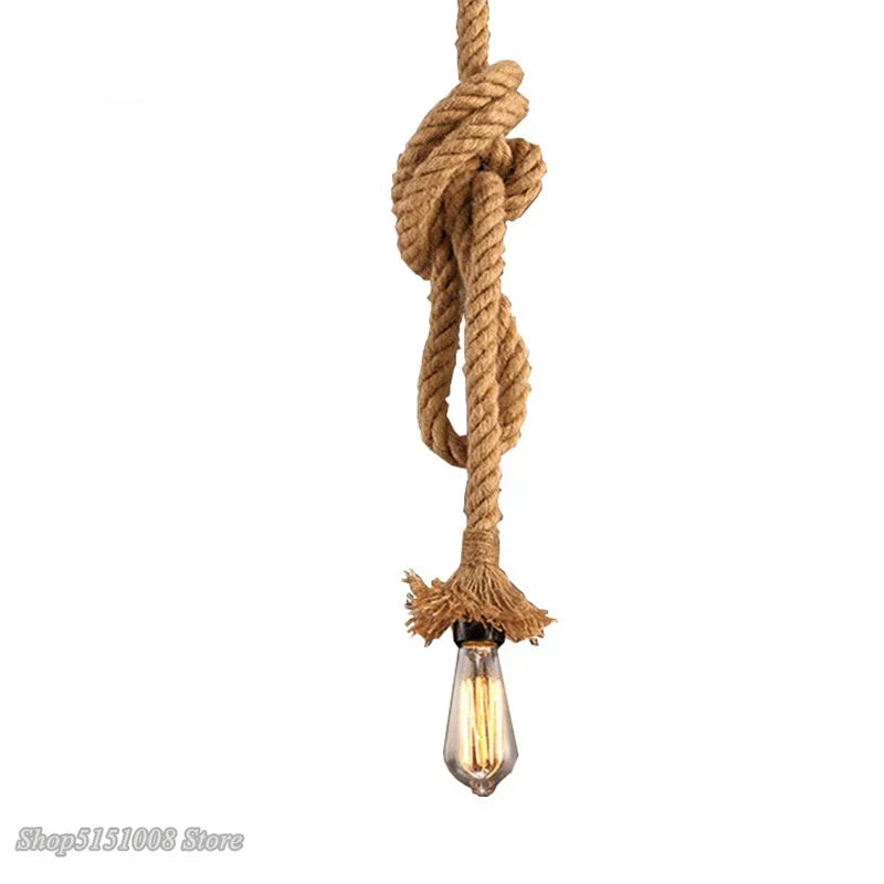 Vintage Rope Spider Chandelier