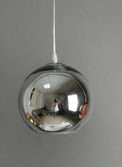 DecorBites™ Golden Ball Glass Pendant Light LED Kitchen Living Room Cafe Hanglamp