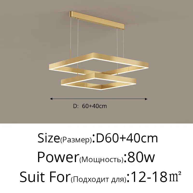 Aluminum Modern LED Chandelier