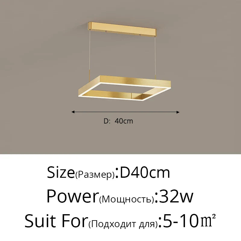 Aluminum Modern LED Chandelier
