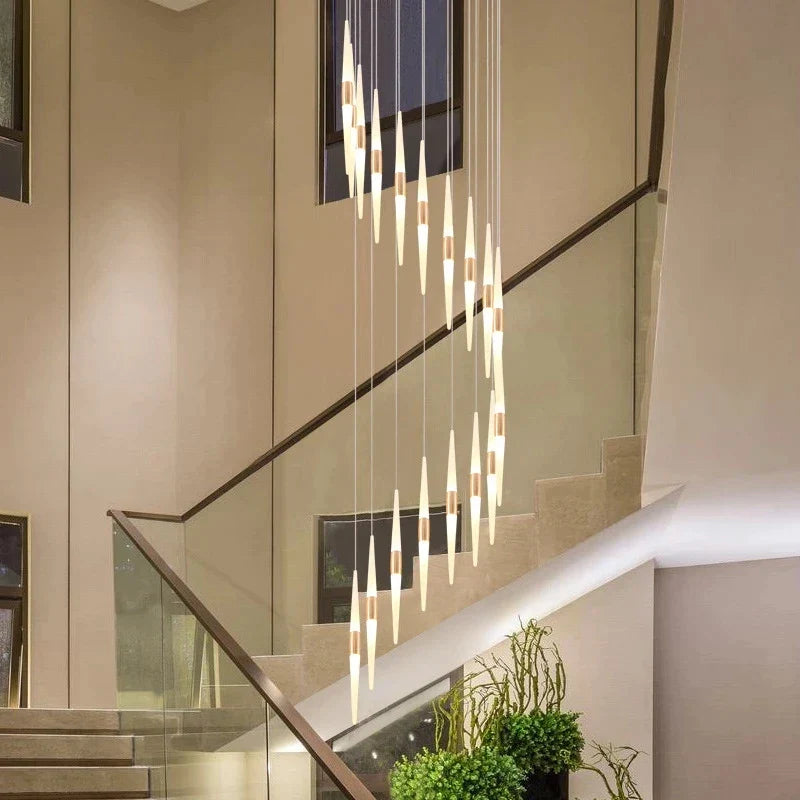Loft Glass LED Chandelier