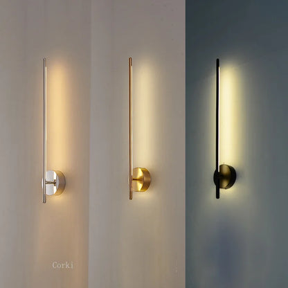 DecorBites™ Gold Geometric Wall Lamp for Living Room, Bedroom, and Hotel Aisle