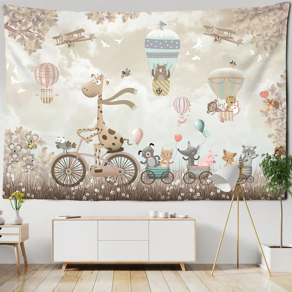 Polyester Bear Tapestry Decor