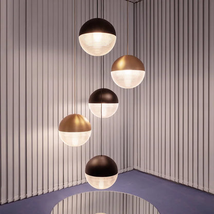 DecorBites™ Glass Ball LED Pendant Light - Gold Minimalist Nordic Hanging Lamp